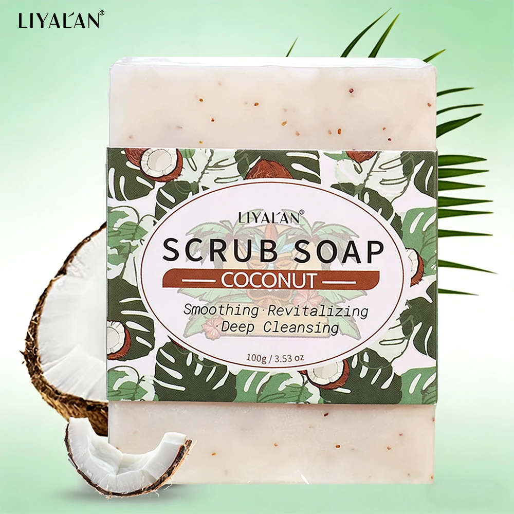 Coconut Handmade Scrub Bar Soap Bath Exfoliating Deep Cleaning Softens Cuticle Skin Smooth Revitalizing Moisturizing Body Wash
Coconut Handmade Scrub Bar Soap Bath Exfoliating Deep Cleaning Softens Cuticle Skin Smooth Revitalizing Moisturizing Body Wash