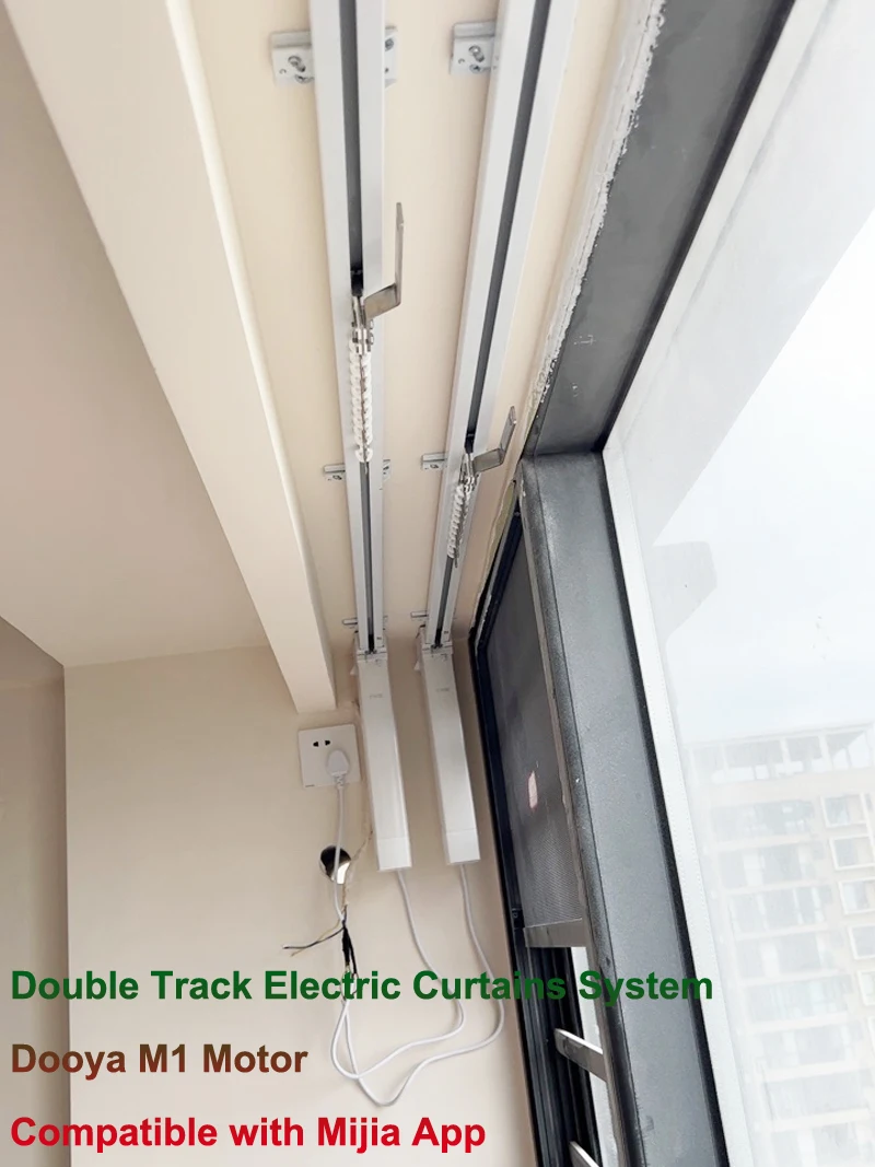 Моторизованный стержень Dooya M1 с двойной электрической системой штор с дистанционным управлением, совместимый с приложением Mijia — новое поступление (до 450 см)
Моторизованный стержень Dooya M1 с двойной электрической системой штор с дистанционным управлением, совместимый с приложением Mijia — новое поступление (до 450 см)