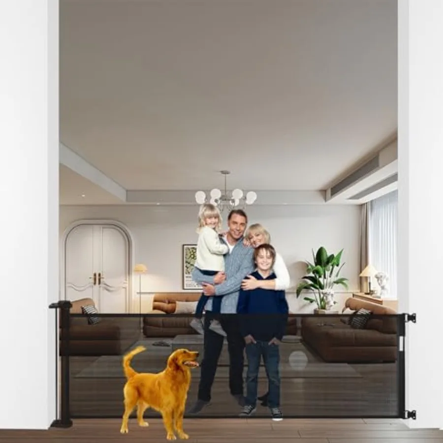 Etra-Wide Retractable Baby and Pet Gate - " Tall, Extends up to 118" Wide, Easy One-Hand Operation, Family Choice Award Winner,
Etra-Wide Retractable Baby and Pet Gate - " Tall, Extends up to 118" Wide, Easy One-Hand Operation, Family Choice Award Winner,