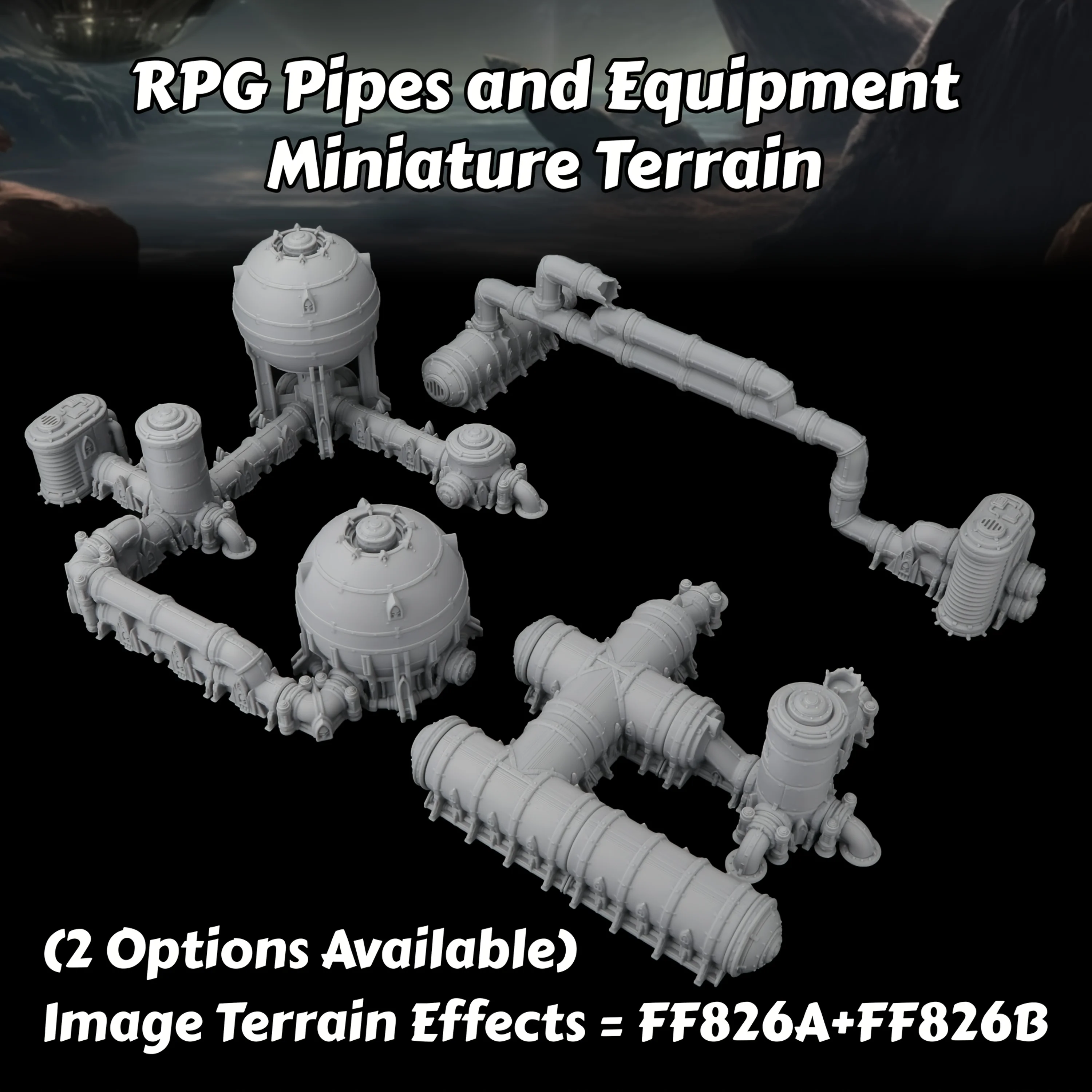 RPG Industrial Pipes & Equipment Miniature Terrain Kit - Sci-Fi Terrain Set for Tabletop Game, Pipeline System Accessories
RPG Industrial Pipes & Equipment Miniature Terrain Kit - Sci-Fi Terrain Set for Tabletop Game, Pipeline System Accessories