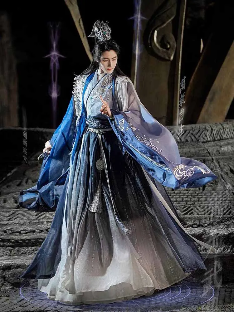 Large Size 3XL Hanfu Men Chinese Traditional Embroidery Hanfu Male Cosplay Costume Fancy Dress Blue&White Hanfu Set For Men 3XL
Large Size 3XL Hanfu Men Chinese Traditional Embroidery Hanfu Male Cosplay Costume Fancy Dress Blue&White Hanfu Set For Men 3XL