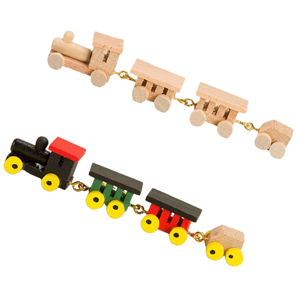 2Sets Wooden Mini Train Decor Miniature Furniture Dollhouse Accessory Home Decoration Wooden Train House Accessories
2Sets Wooden Mini Train Decor Miniature Furniture Dollhouse Accessory Home Decoration Wooden Train House Accessories