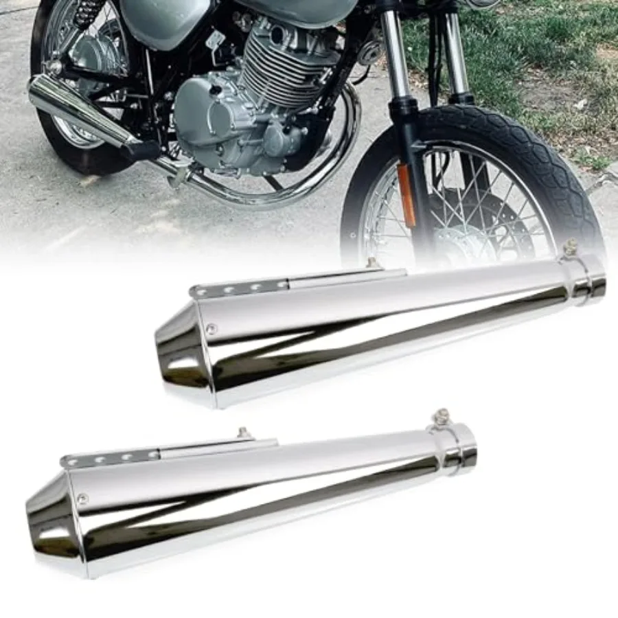 2PCS Stainless Steel Motorcycle Exhaust Muffler Silencer Pipe Inlet 1.46 1.54 1.65 1.77Inch Motorcycle Exhaust for Dirt Bike St
2PCS Stainless Steel Motorcycle Exhaust Muffler Silencer Pipe Inlet 1.46 1.54 1.65 1.77Inch Motorcycle Exhaust for Dirt Bike St