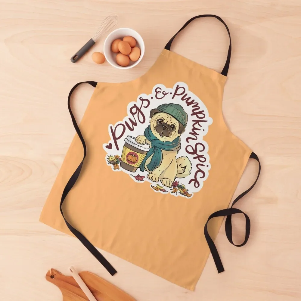Cute Pug and Pumpkin Spice Lattes Apron Chef Uniform For Men christmas kitchen Apron
Cute Pug and Pumpkin Spice Lattes Apron Chef Uniform For Men christmas kitchen Apron