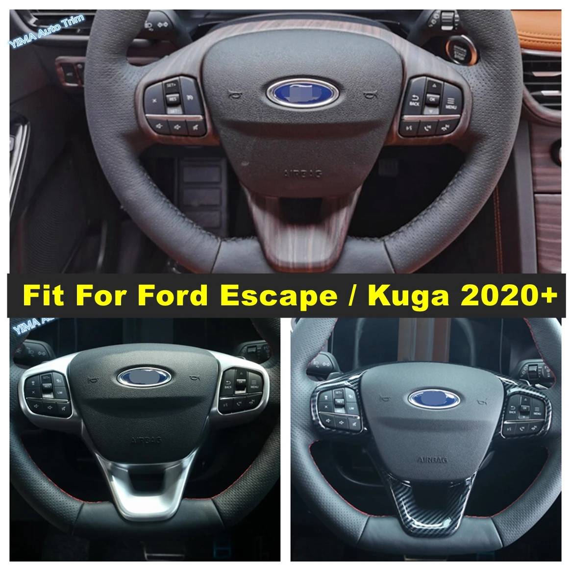 Панель рулевого колеса для Ford Escape / Kuga 2020-2023, кнопки управления отделкой, крышка рамы, аксессуары для интерьера
Панель рулевого колеса для Ford Escape / Kuga 2020-2023, кнопки управления отделкой, крышка рамы, аксессуары для интерьера
