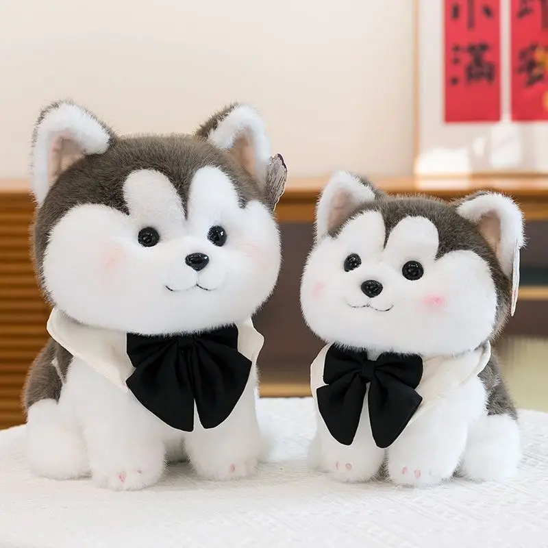 Cute Husky Dog Plush Toy Soft Fluffy Stuffed Animal Puppy Doll with Bow Tie Kawaii Plushie for Kids Birthday Companion Gift
Cute Husky Dog Plush Toy Soft Fluffy Stuffed Animal Puppy Doll with Bow Tie Kawaii Plushie for Kids Birthday Companion Gift
