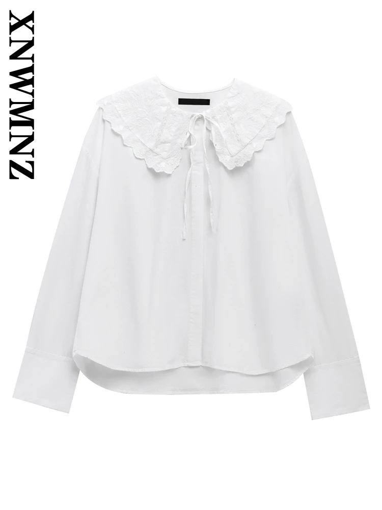 XNWMNZ 2025 Spring Woman's Fashion O-Collar Top Pullover Commuting Autumn Wear Woman Long Sleeve Blouses Ruffles Loose Fit Lace
XNWMNZ 2025 Spring Woman's Fashion O-Collar Top Pullover Commuting Autumn Wear Woman Long Sleeve Blouses Ruffles Loose Fit Lace