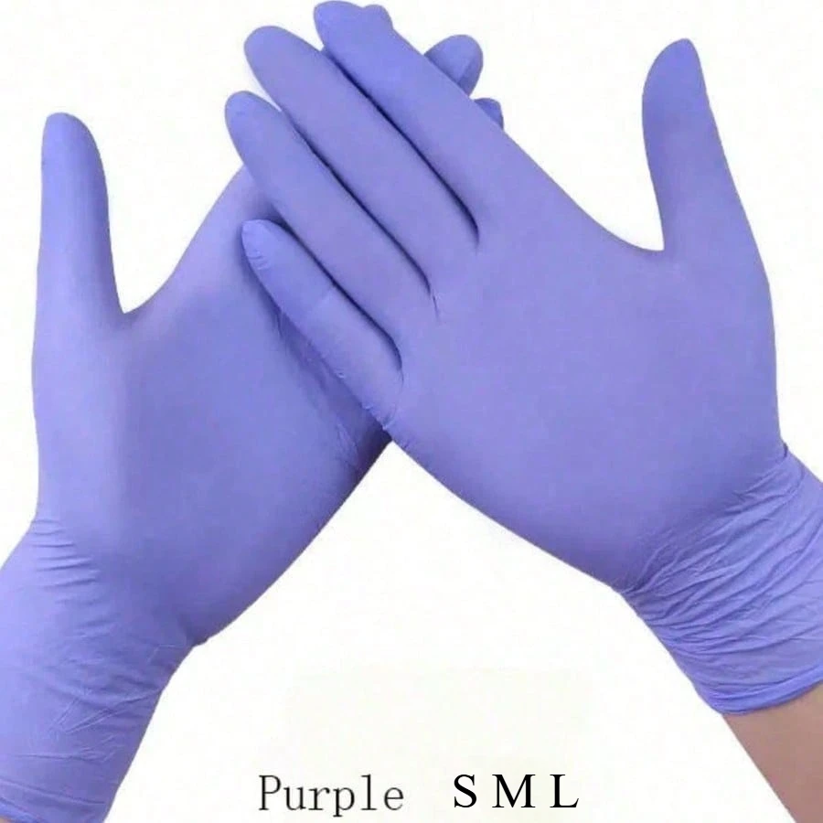 100PCS Purple Disposable Nitrile Gloves Latex-Free Single Use Protective Gloves for Cleaning Food Prep Beauty Salon S M L Sizes
100PCS Purple Disposable Nitrile Gloves Latex-Free Single Use Protective Gloves for Cleaning Food Prep Beauty Salon S M L Sizes