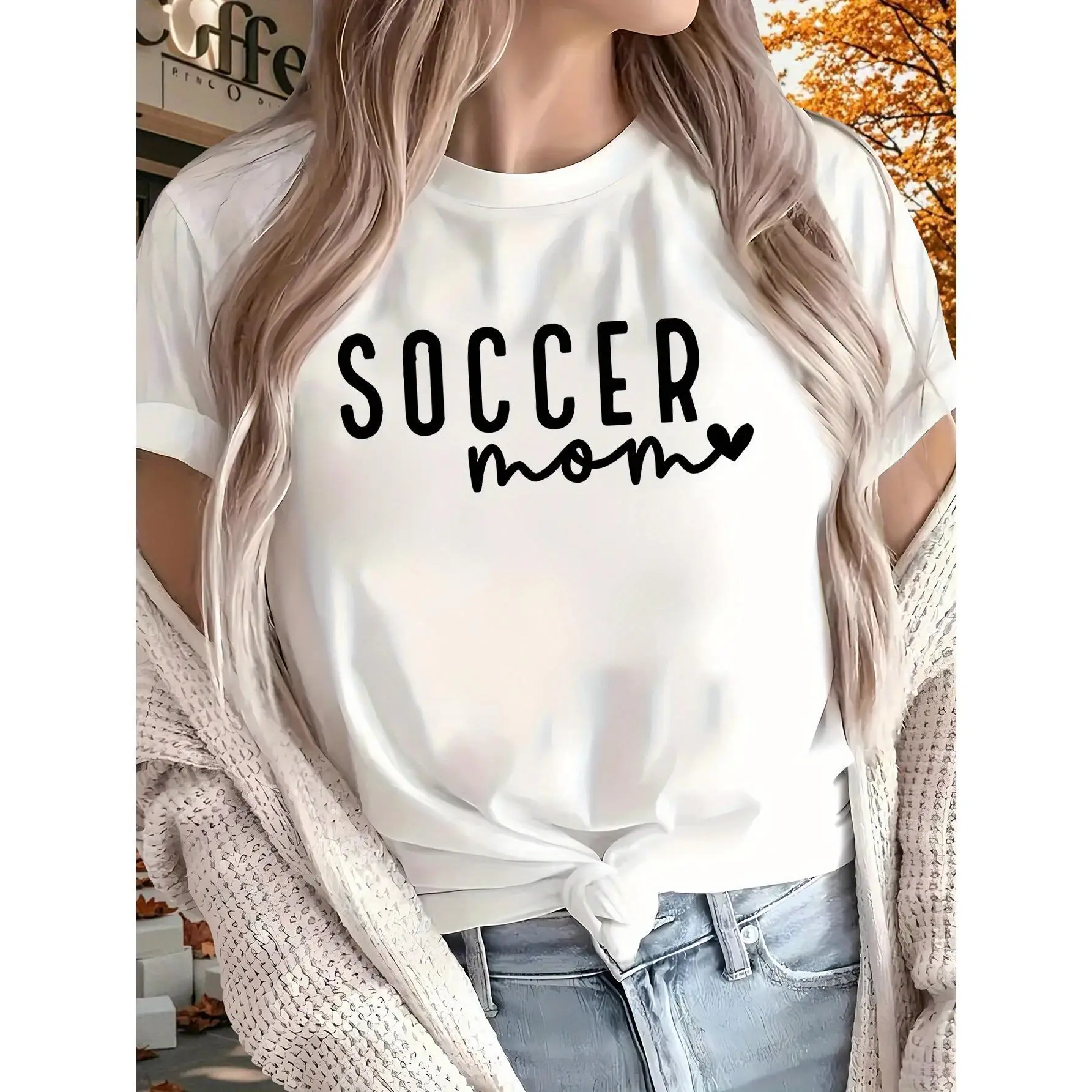 Soccer Mom 2025Women'S Printed T-shirt, Short Sleeves, Four Seasons Can Be Worn for Outdoor, Home, Sports Top Gift
Soccer Mom 2025Women'S Printed T-shirt, Short Sleeves, Four Seasons Can Be Worn for Outdoor, Home, Sports Top Gift