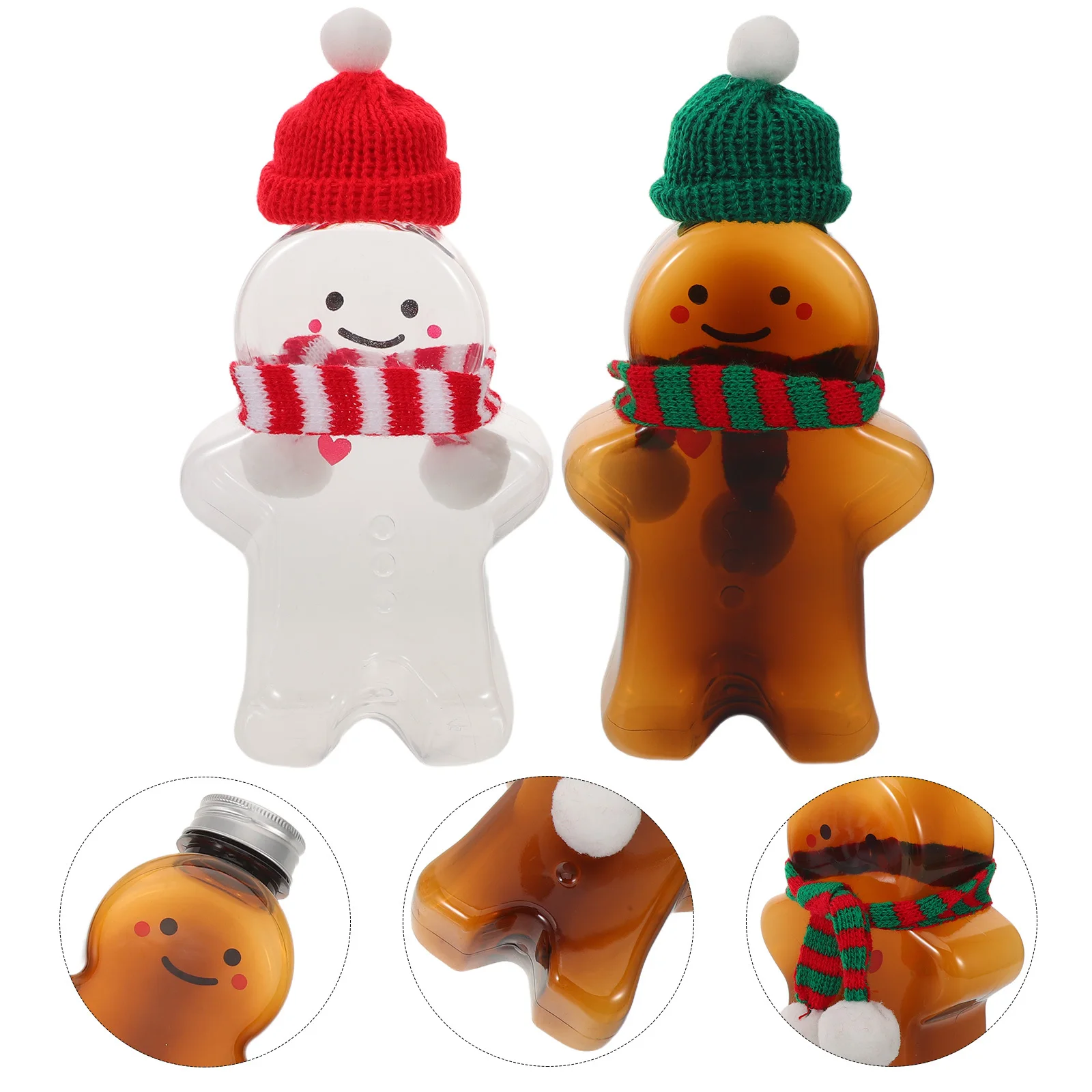 1Set Gingerbread Man Bottle 500ml Christmas Plastic Juice Bottle Hat Scarf Reusable Drink Container Holiday Party
1Set Gingerbread Man Bottle 500ml Christmas Plastic Juice Bottle Hat Scarf Reusable Drink Container Holiday Party