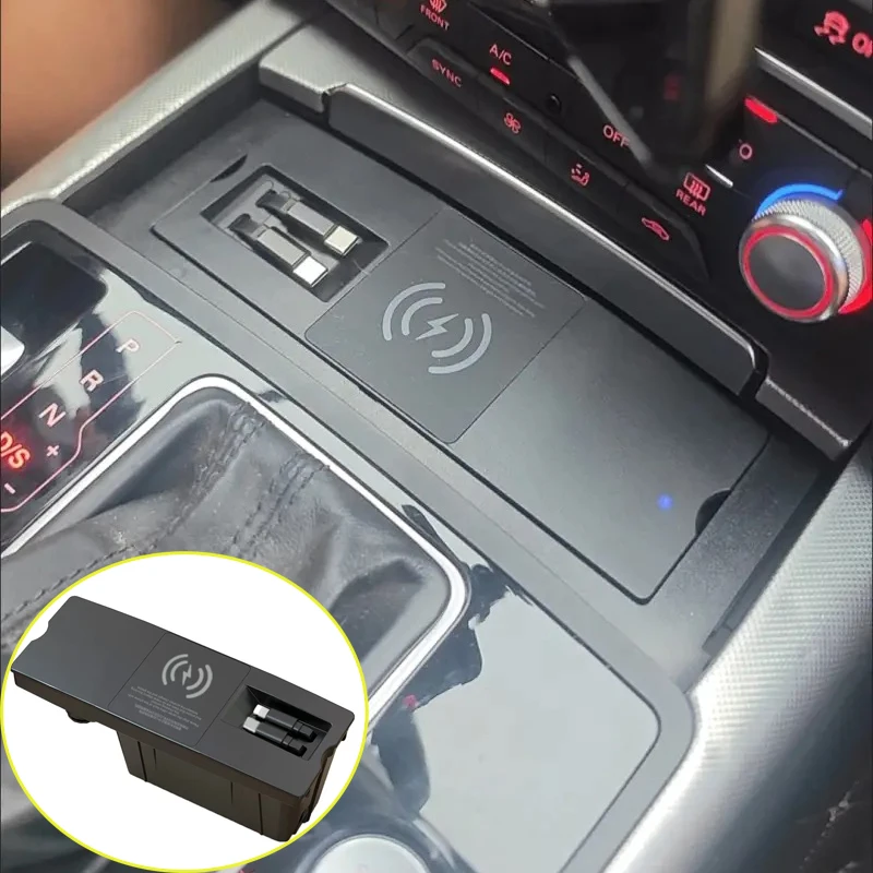 Wireless charging plate for Audi A6L A7 c7 2012-2018 type-c Lighting 65W fast charging pad phone charge holder accessories
Wireless charging plate for Audi A6L A7 c7 2012-2018 type-c Lighting 65W fast charging pad phone charge holder accessories