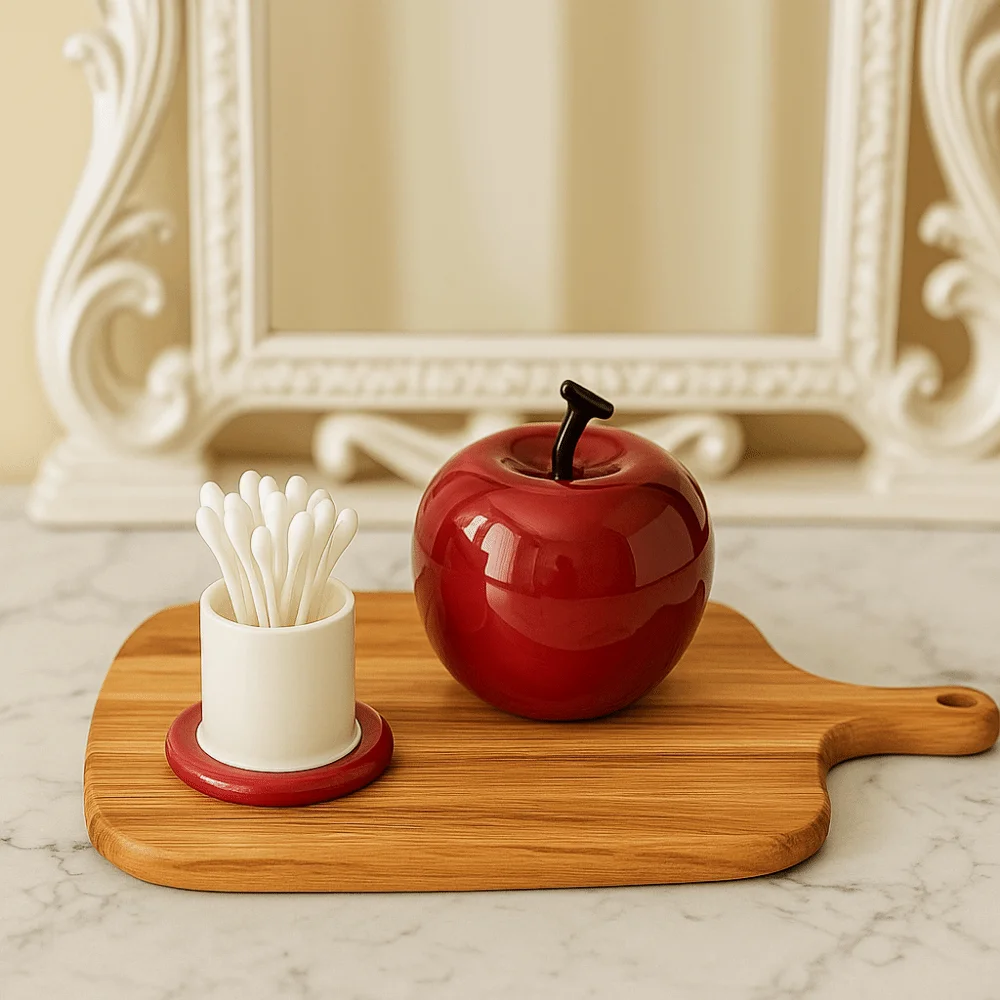 Ceramics Fruit Theme Toothpick Box Dust-proof Fruit Shape Dental Floss Storage Box Decorative Toothbridge Holder Dressing Table
Ceramics Fruit Theme Toothpick Box Dust-proof Fruit Shape Dental Floss Storage Box Decorative Toothbridge Holder Dressing Table