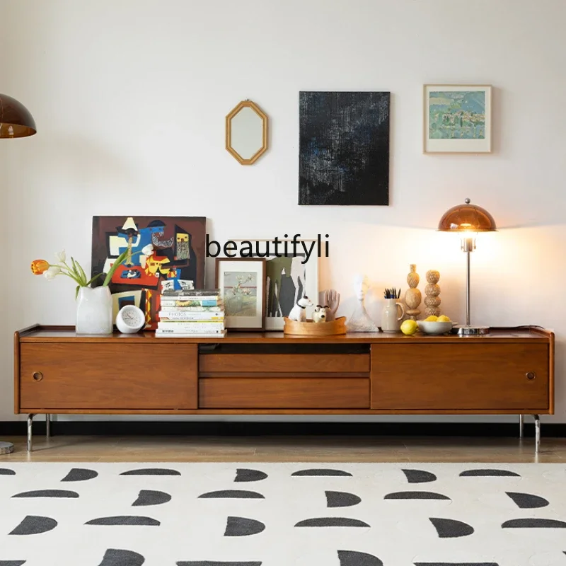 xz1Solid wood TV cabinet retro Nordic living room home Japanese style simple medieval furniture
xz1Solid wood TV cabinet retro Nordic living room home Japanese style simple medieval furniture