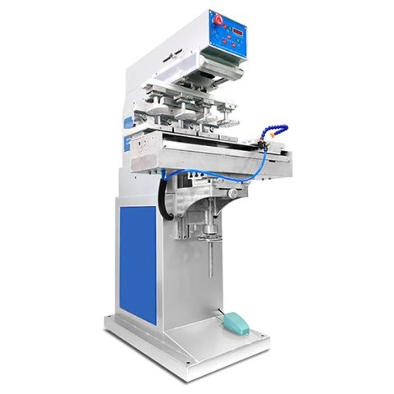 Automatic pneumatic pad printing machine, small and medium-sized single and two-color scraper ink printing machine
Automatic pneumatic pad printing machine, small and medium-sized single and two-color scraper ink printing machine