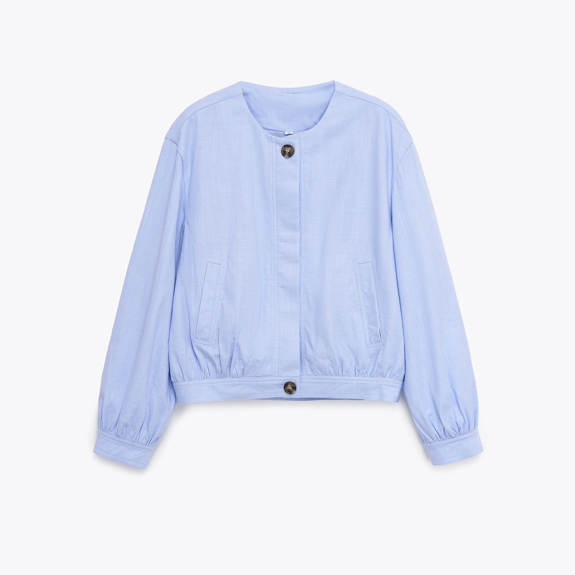 HKAZ Autumn New Products Women's Simple Versatile Casual Fashion Linen Long Sleeve Bomber Jacket
HKAZ Autumn New Products Women's Simple Versatile Casual Fashion Linen Long Sleeve Bomber Jacket