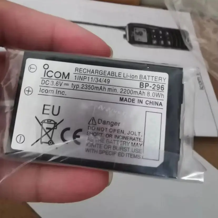 Icom-M37 BP296 Lithium Battery 2200mAh High Capacity Rechargeable Battery for Two Way Radio Electronics
Icom-M37 BP296 Lithium Battery 2200mAh High Capacity Rechargeable Battery for Two Way Radio Electronics