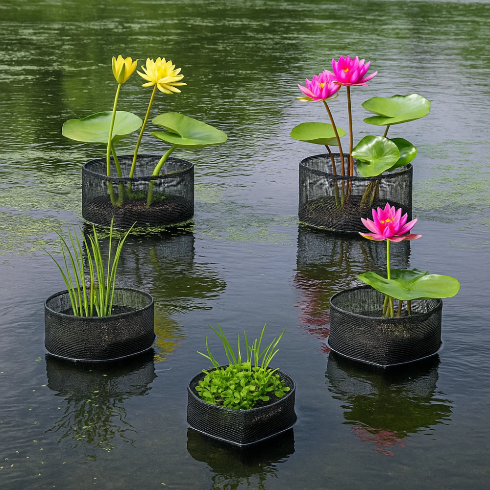 4Pcs Breathable Mesh Pond Plant Baskets Square/Round Enhanced Root Hydration Aquatic Planting Bags Reusable Multi-purpose
4Pcs Breathable Mesh Pond Plant Baskets Square/Round Enhanced Root Hydration Aquatic Planting Bags Reusable Multi-purpose