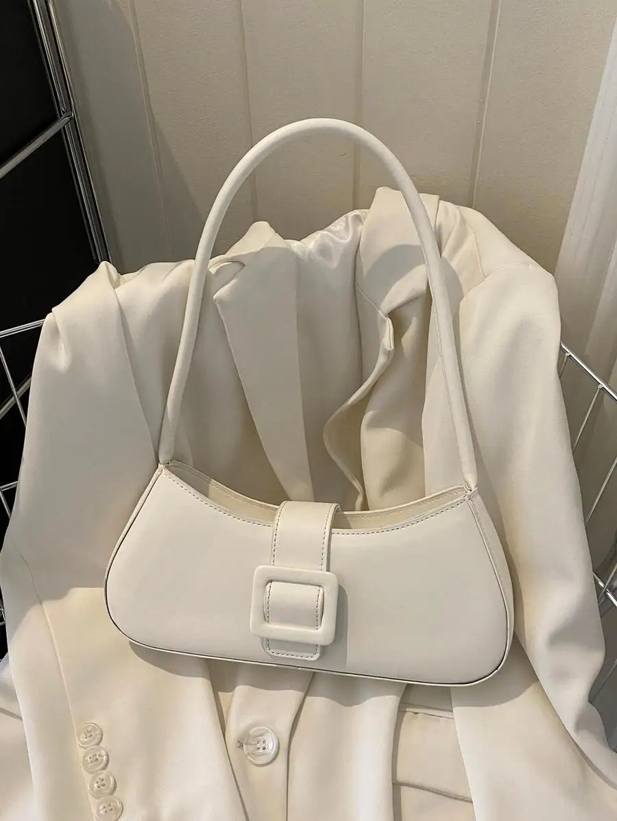 Popular Leather Belt Buckle Handbag, New Summer Fashion One Shoulder Bag, Minimalist Underarm Bag
Popular Leather Belt Buckle Handbag, New Summer Fashion One Shoulder Bag, Minimalist Underarm Bag