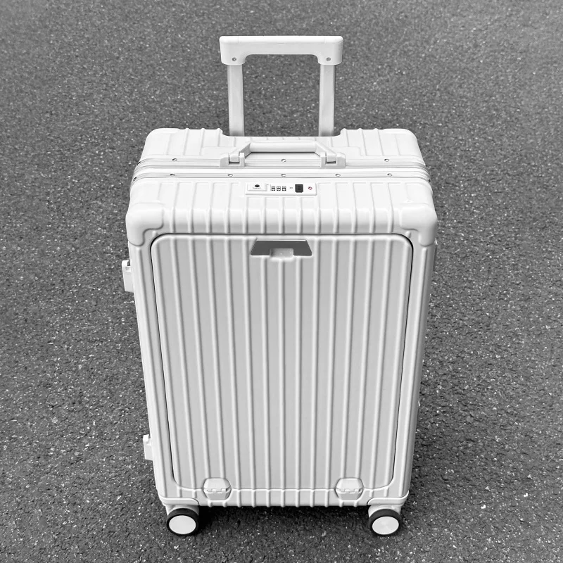 Aluminum Frame Front Opening Luggage Box Multifunctional Large Capacity Suitcase Combination Lock Rolling Luggage Case
Aluminum Frame Front Opening Luggage Box Multifunctional Large Capacity Suitcase Combination Lock Rolling Luggage Case