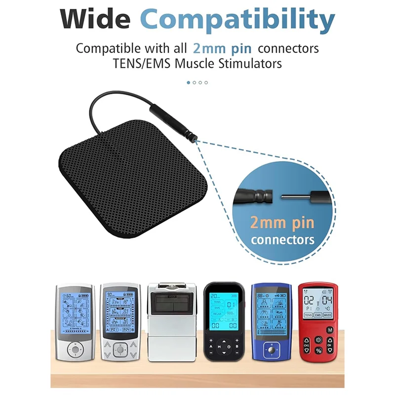 AA20-Electrodes Pads TENS Unit Replacement Pads Reusable Latex-Free Electrodes Pads Black
AA20-Electrodes Pads TENS Unit Replacement Pads Reusable Latex-Free Electrodes Pads Black