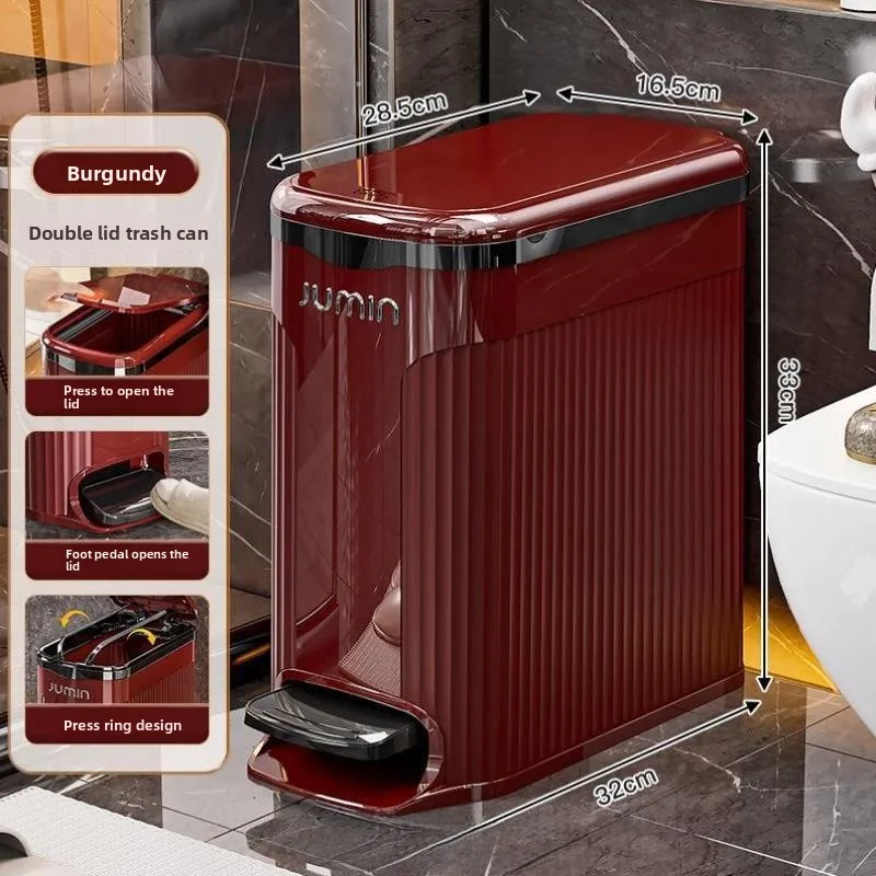 Large Capaci Household Tra Can with Lid for Kitchen Batoom Bedroom Dining Room Commercial Use Foot Operated Waste Bin
Large Capaci Household Tra Can with Lid for Kitchen Batoom Bedroom Dining Room Commercial Use Foot Operated Waste Bin