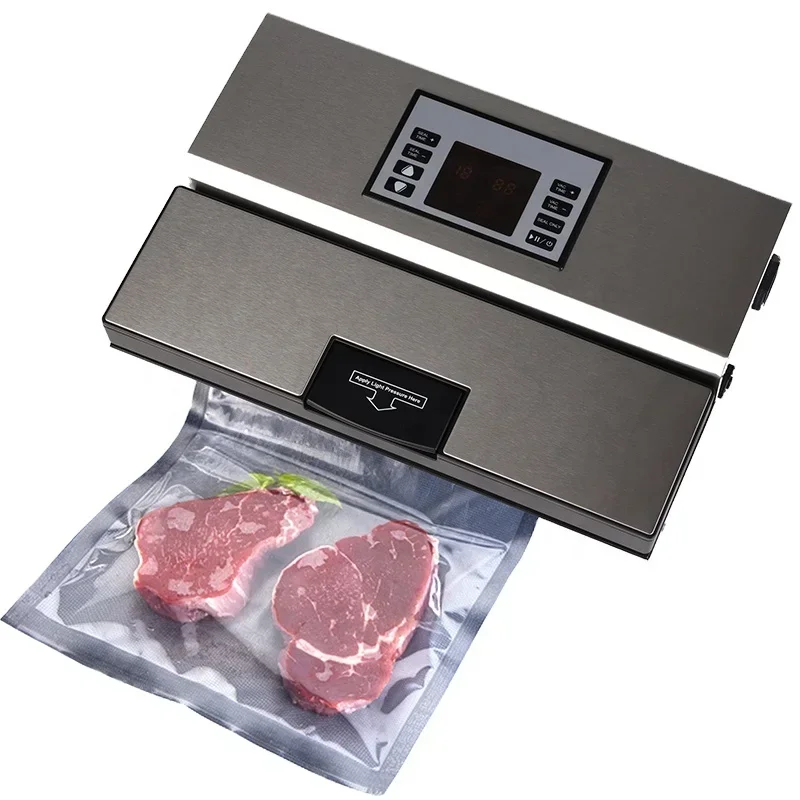 Dry Moist Food Preservation 31cm One-button Automatic Vacuum Sealer Packaging Machine
Dry Moist Food Preservation 31cm One-button Automatic Vacuum Sealer Packaging Machine