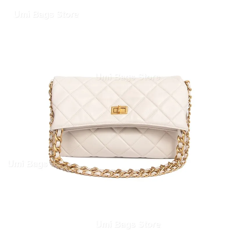 2025 New Genuine Leather Women's Bag, Small Fragrance Diamond Chain Bag, Niche High-end Feeling, Large Capacity Shoulder Bag
2025 New Genuine Leather Women's Bag, Small Fragrance Diamond Chain Bag, Niche High-end Feeling, Large Capacity Shoulder Bag