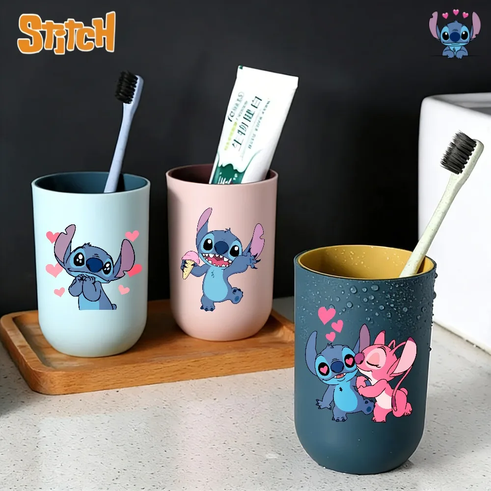 Стакан для зубных щеток Disney Stitch, пластиковые стаканы, держатель для зубных щеток с мультяшным дизайном, для дома и отеля, кружка для воды, аксессуары для ванной комнаты
Стакан для зубных щеток Disney Stitch, пластиковые стаканы, держатель для зубных щеток с мультяшным дизайном, для дома и отеля, кружка для воды, аксессуары для ванной комнаты