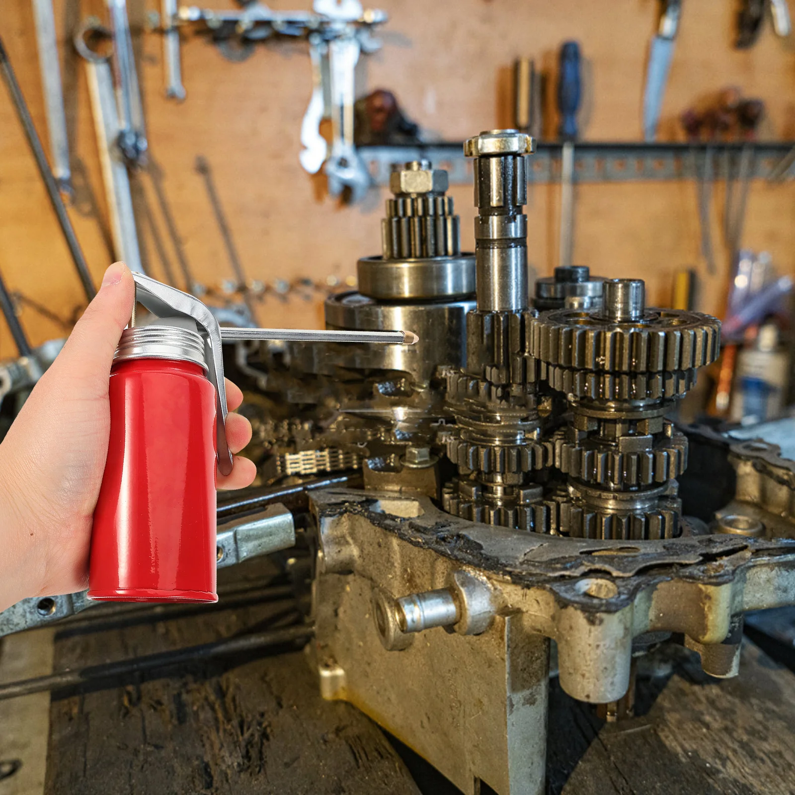 200Ml High Pressure Oiler Can Lubrication Oil Pump Stylish Lightweight Fill Jug for Car Machinery Maintenance Metal Oil
200Ml High Pressure Oiler Can Lubrication Oil Pump Stylish Lightweight Fill Jug for Car Machinery Maintenance Metal Oil