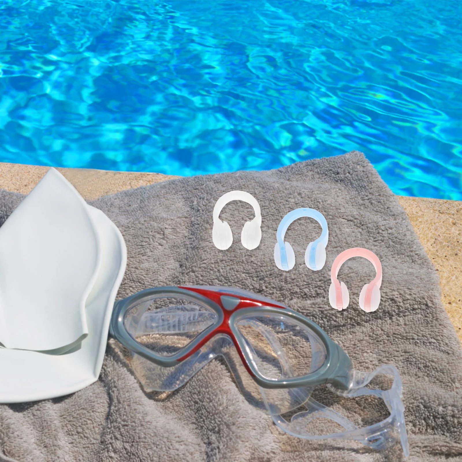 3Pcs Anti-Chlorine Swim Nose Clip Premium Silicone Fit Comfortable Non-Slip for Kids Adults Swimming Use Swim Nose Plugs
3Pcs Anti-Chlorine Swim Nose Clip Premium Silicone Fit Comfortable Non-Slip for Kids Adults Swimming Use Swim Nose Plugs