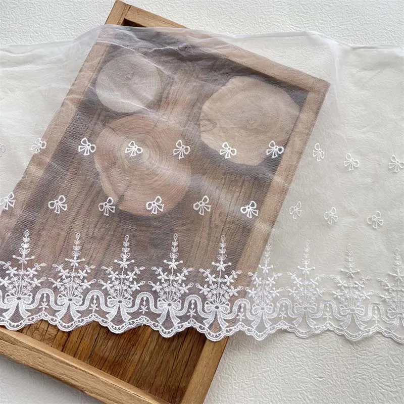 20Yards White Mesh Fabrics Lace Trim DIY Lingerie Sewing Fabrics Embroidery Lace for Garment Needle Work
20Yards White Mesh Fabrics Lace Trim DIY Lingerie Sewing Fabrics Embroidery Lace for Garment Needle Work
