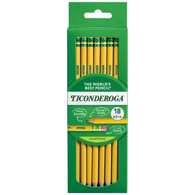 18ct Pencil Presharp Yellow: No. 2 Wood Cased, 1.0mm Point, Erasable, School Supplies for Kids
18ct Pencil Presharp Yellow: No. 2 Wood Cased, 1.0mm Point, Erasable, School Supplies for Kids