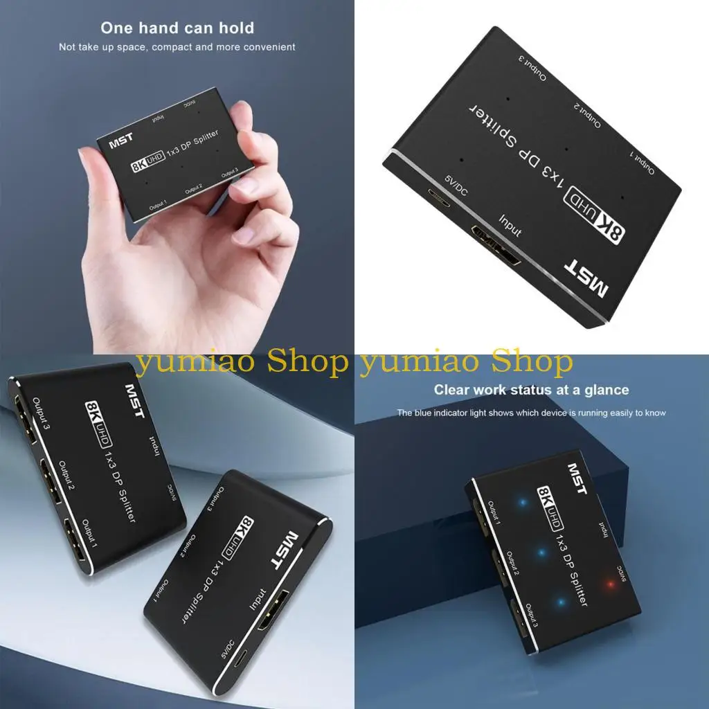 587B 8K UHD-сплиттер-коммутатор с выходом 1 на 3 Мониторы 8K при 60 Гц Видеоконцентратор
587B 8K UHD-сплиттер-коммутатор с выходом 1 на 3 Мониторы 8K при 60 Гц Видеоконцентратор