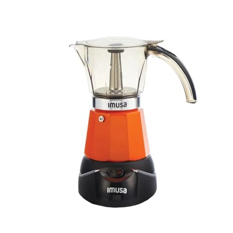 6 or 3cup Electric Espresso Maker Orange
6 or 3cup Electric Espresso Maker Orange