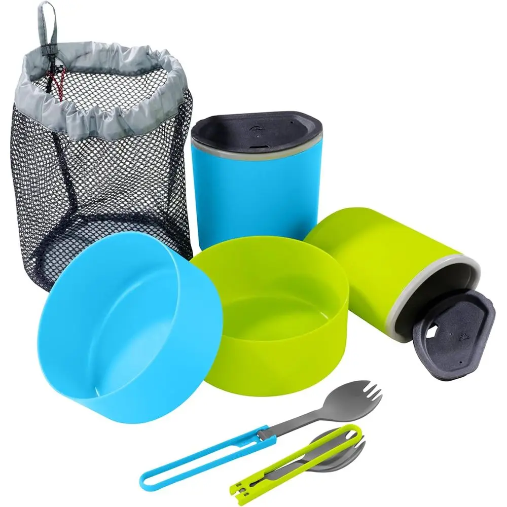 Two-Person Camping Kit, Blue and Green
Two-Person Camping Kit, Blue and Green