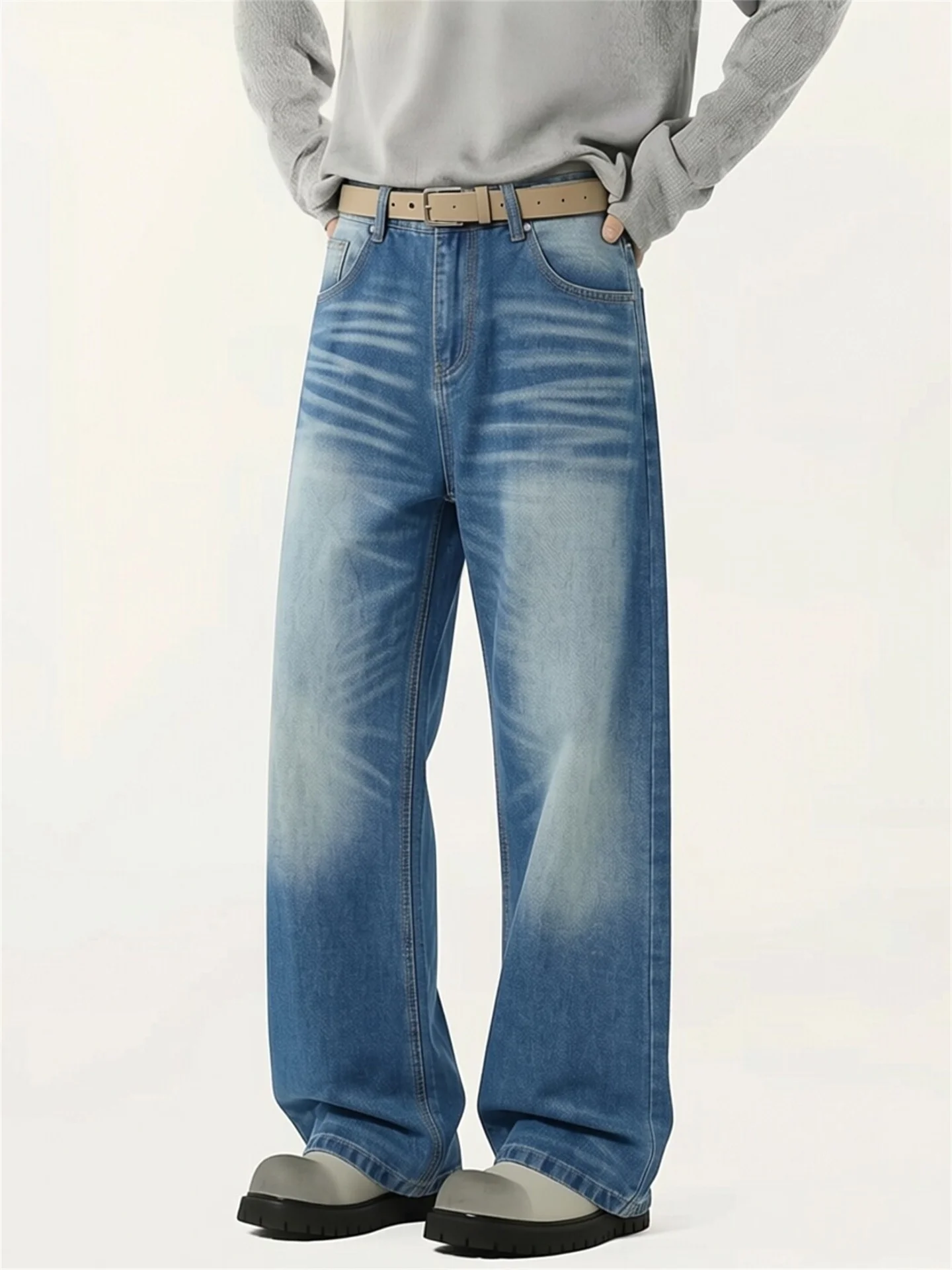 American Waed Men's Jeans 2026 New Sle Slimming Loose Straight Leg Retro Vintage Straight Cut Trousers Casual Youth F...
American Waed Men's Jeans 2026 New Sle Slimming Loose Straight Leg Retro Vintage Straight Cut Trousers Casual Youth F...