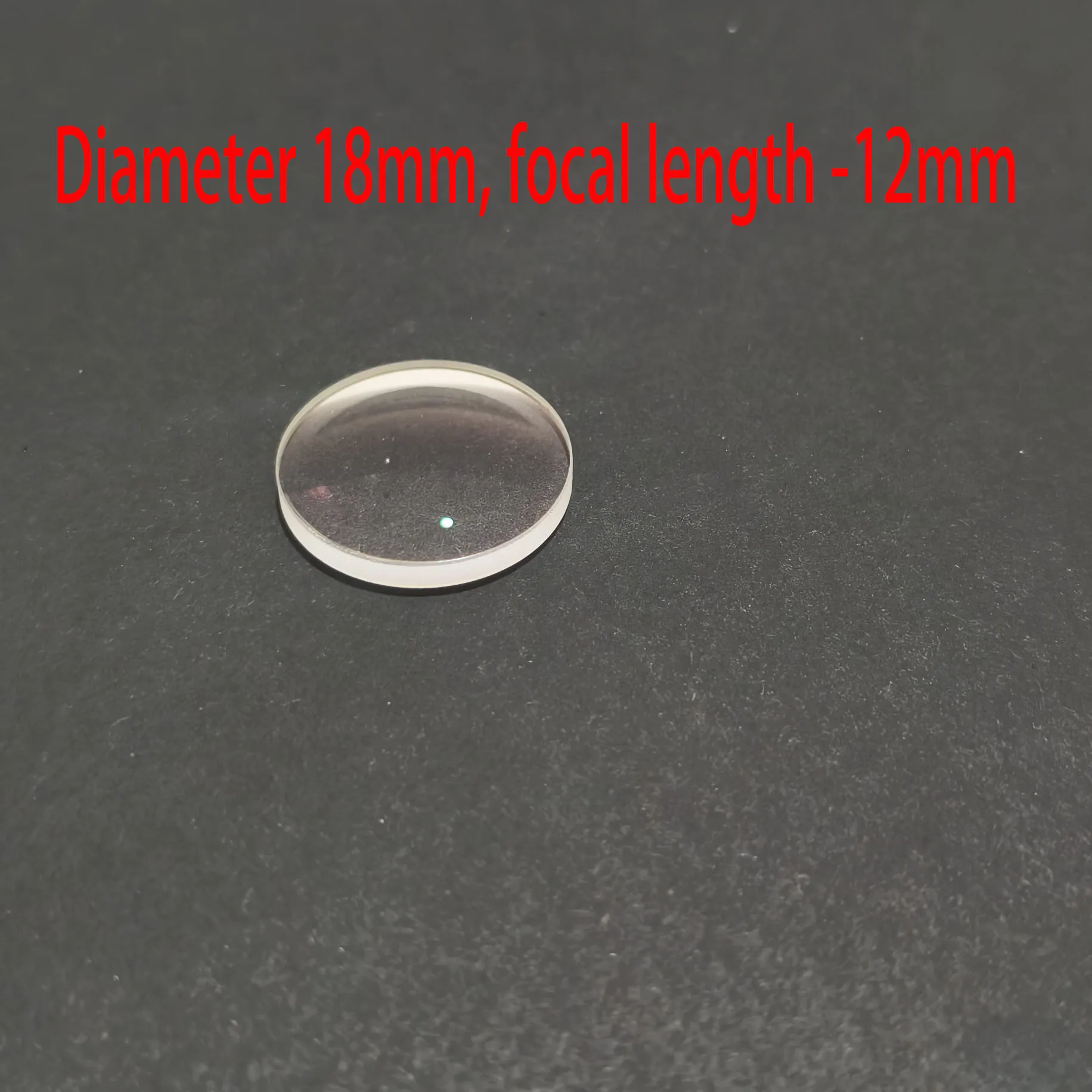 Diameter 18mm, focal length -12mm, double concave single piece optical glass lens coated with 400~700nm part number R134
Diameter 18mm, focal length -12mm, double concave single piece optical glass lens coated with 400~700nm part number R134