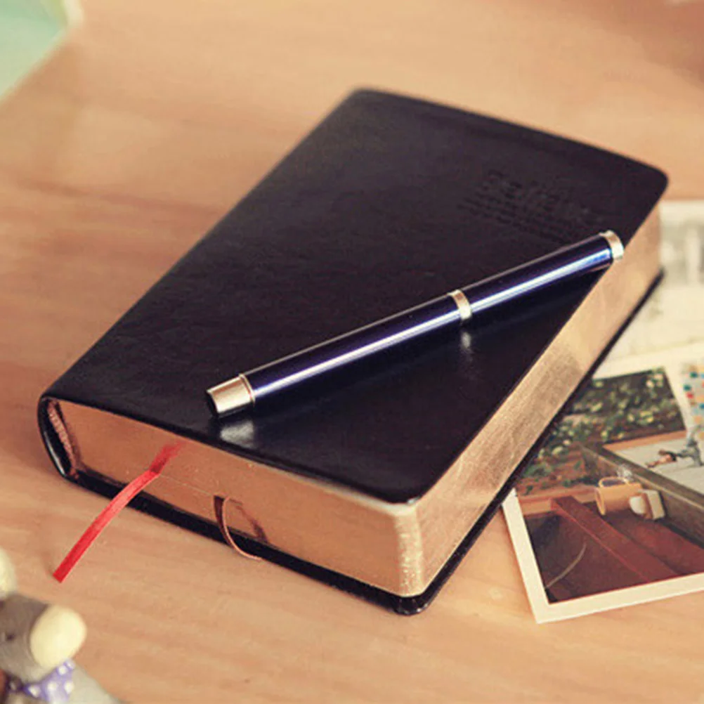 Note Pads Diary Book Notebook Japanese and Korean Office PU Notepad Black Student
Note Pads Diary Book Notebook Japanese and Korean Office PU Notepad Black Student