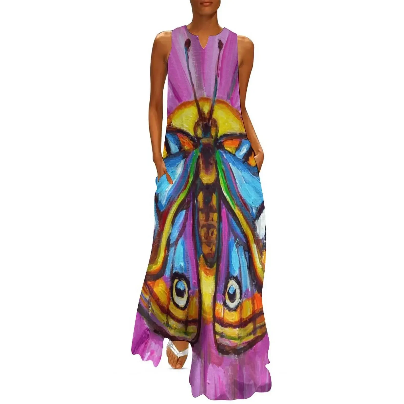 Butterfly and Painted Daisy Painting Long Dress Women's skirt dresses for woman Dress
Butterfly and Painted Daisy Painting Long Dress Women's skirt dresses for woman Dress