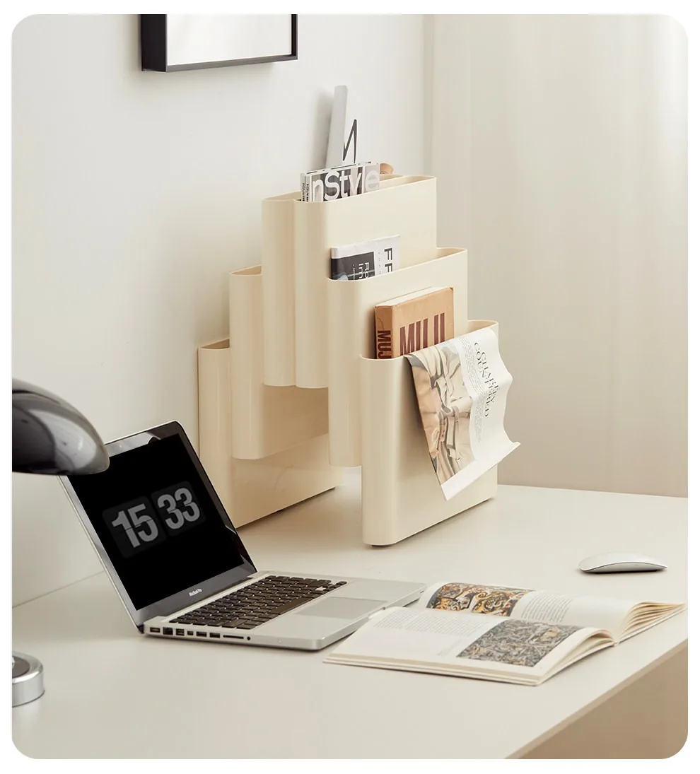 Vintage Cream Floor Magazine Rack Mid-century Modern Desktop Storage Shelf Book Newspaper Organizer Vertical Boo
Vintage Cream Floor Magazine Rack Mid-century Modern Desktop Storage Shelf Book Newspaper Organizer Vertical Boo