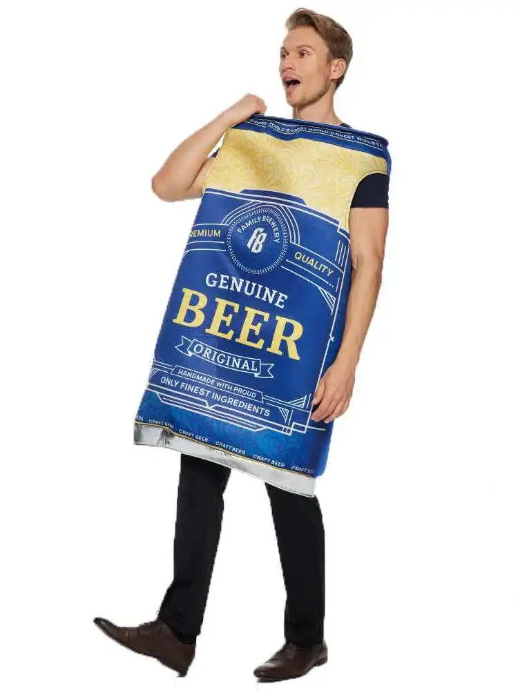 Halloween New Can Beer Pack Fun Spoof Sponge Costume Party Ladies Fashionable Trendy Stage Performance Clothing
Halloween New Can Beer Pack Fun Spoof Sponge Costume Party Ladies Fashionable Trendy Stage Performance Clothing