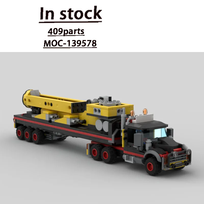 MOC-139578 New Urban Cargo Transport Truck and Flatbed Trailer Building Block Model 409 Parts Boys' Children's Birthday Toy Gift
MOC-139578 New Urban Cargo Transport Truck and Flatbed Trailer Building Block Model 409 Parts Boys' Children's Birthday Toy Gift