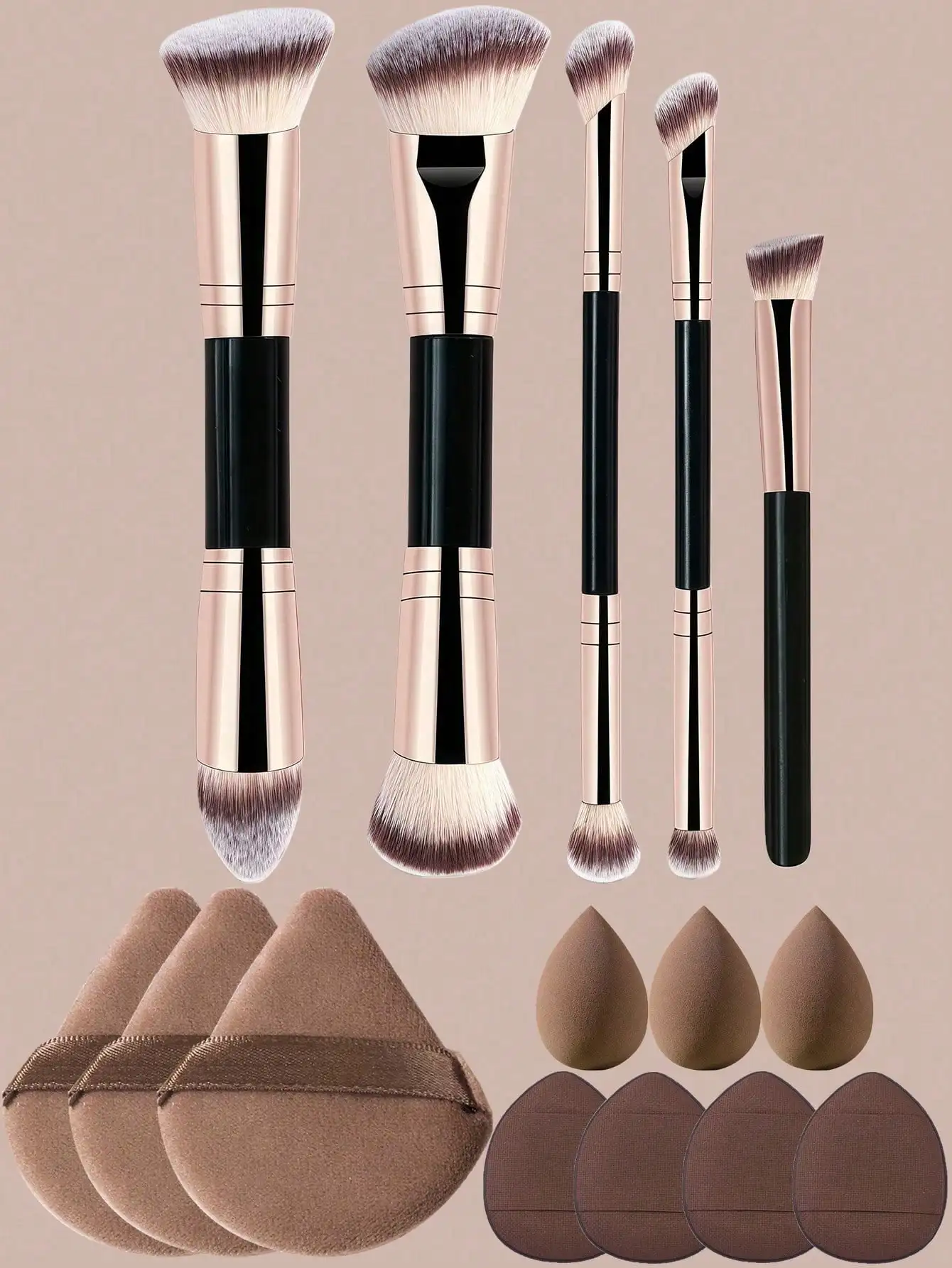 15pcs Makeup Brush Set, 3-Color Powder Brush, Blush Brush, Loose Powder Brush, Professional Cosmetic Tools For Perfect Makeup, S
15pcs Makeup Brush Set, 3-Color Powder Brush, Blush Brush, Loose Powder Brush, Professional Cosmetic Tools For Perfect Makeup, S