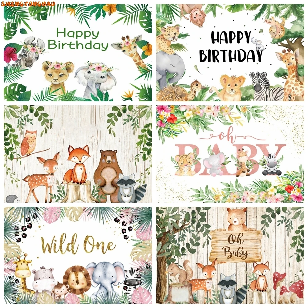 Tropical Jungle Safari Backdrop Wild One Animals Newborn Baby Shower Birthday Party Photography Background Photo Studio Props
Tropical Jungle Safari Backdrop Wild One Animals Newborn Baby Shower Birthday Party Photography Background Photo Studio Props