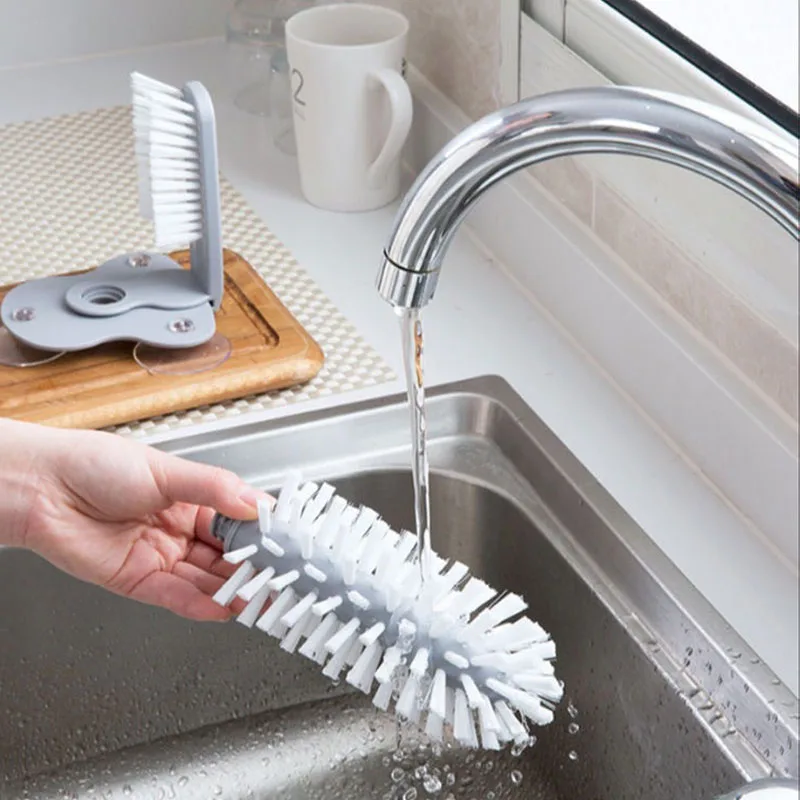 Wall Suction Cup Brush Plastic Material 360 ° No Dead Angle Powerful Cleaning Suitable for Cleaning Feeding Bottle High Cup
Wall Suction Cup Brush Plastic Material 360 ° No Dead Angle Powerful Cleaning Suitable for Cleaning Feeding Bottle High Cup