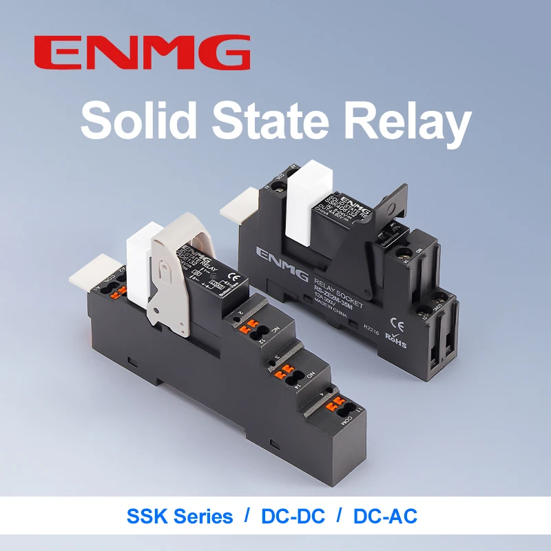 Rail-Mounted Solid State Relay 24V DC Control DC/AC SSK10D6132 SSK4A2032 Spring Base Solid-State Relay for Industrial Automation
Rail-Mounted Solid State Relay 24V DC Control DC/AC SSK10D6132 SSK4A2032 Spring Base Solid-State Relay for Industrial Automation