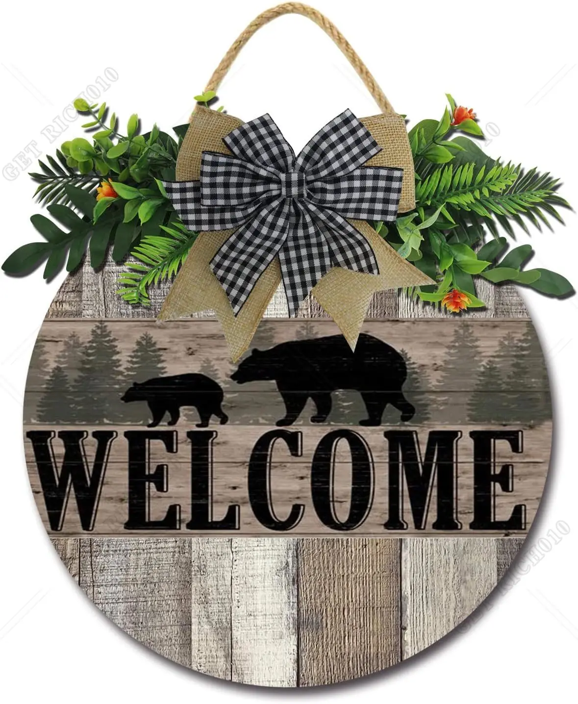 Bear Welcome Sign for Front Door Front Door Decor for Farmhouse Porch Decorations Rustic Welcome Wreaths Sign with Greenery 12in
Bear Welcome Sign for Front Door Front Door Decor for Farmhouse Porch Decorations Rustic Welcome Wreaths Sign with Greenery 12in