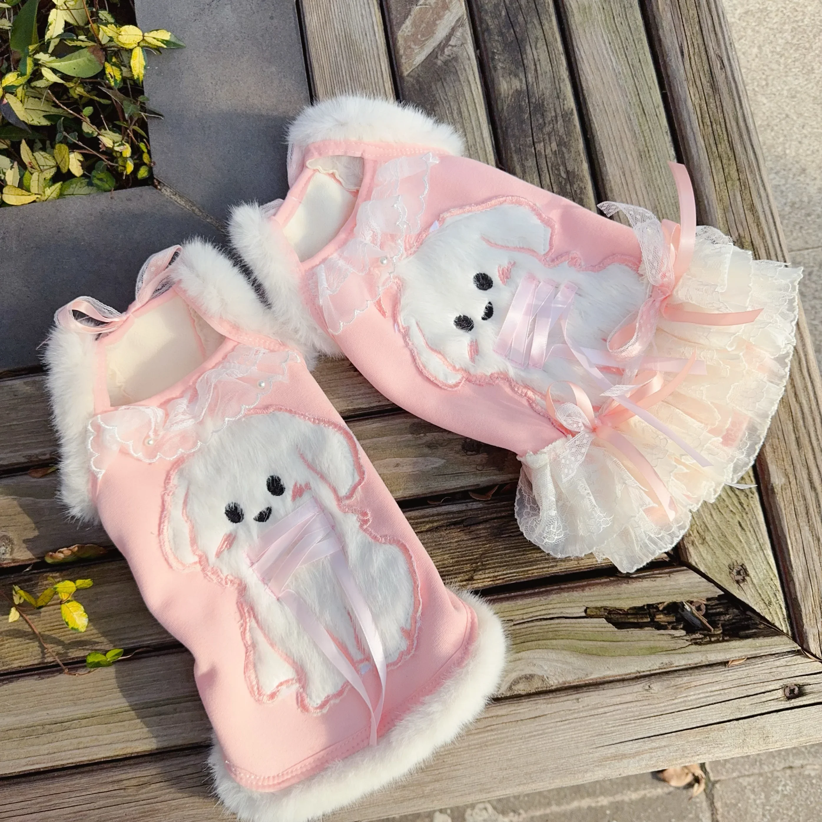 Cute Plush Pet Dogs Clothes Autumn Winter Sweet Pink Purple Sling Dresses For Small Medium Dogs Chihuahua Poodle Puppy Overalls
Cute Plush Pet Dogs Clothes Autumn Winter Sweet Pink Purple Sling Dresses For Small Medium Dogs Chihuahua Poodle Puppy Overalls