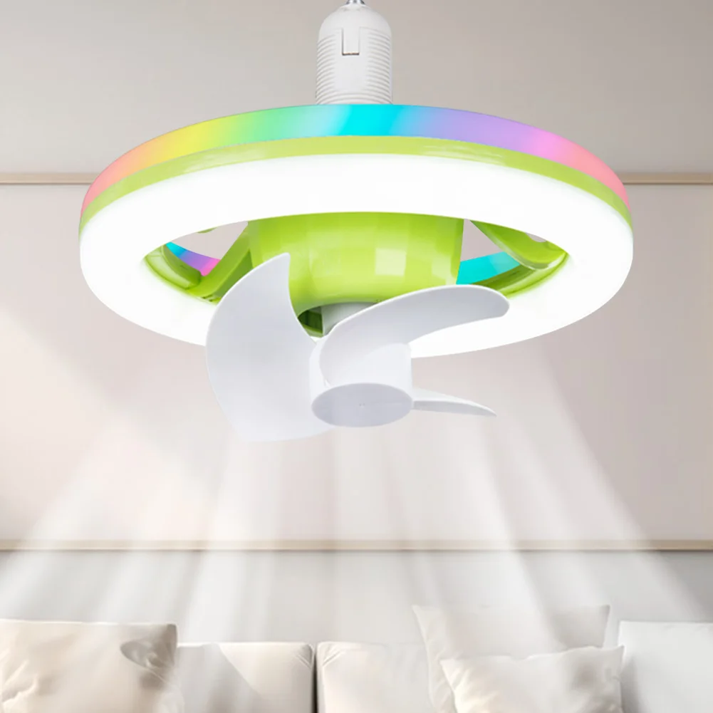 Ceiling Fan with RGB LED Light Remote Control/Switch Control Smart Silent Ceiling Fan E27 Base Cooling Fans Lamp for Living Room
Ceiling Fan with RGB LED Light Remote Control/Switch Control Smart Silent Ceiling Fan E27 Base Cooling Fans Lamp for Living Room