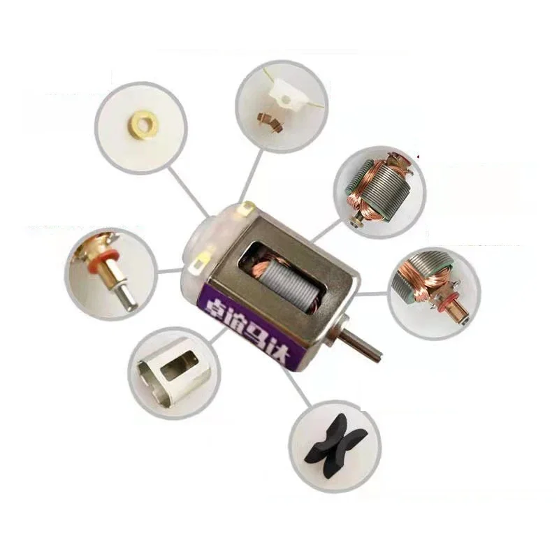 FK-130 Mini 130 Carbon Brush Motor DC 3.6V-8.4V 52000RPM High Speed Strong Magnetic Micro 20mm Motor DIY RC Toy 4WD Racing Car
FK-130 Mini 130 Carbon Brush Motor DC 3.6V-8.4V 52000RPM High Speed Strong Magnetic Micro 20mm Motor DIY RC Toy 4WD Racing Car